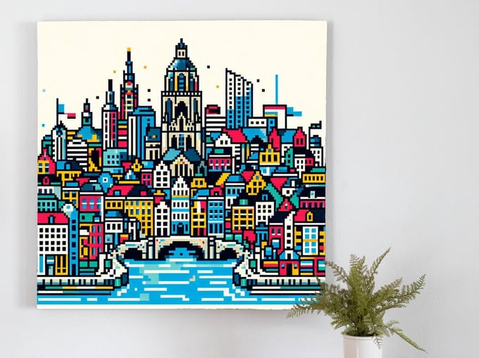 Kunstprint | Wanddecoratie | Dibond | 100 × 100 cm