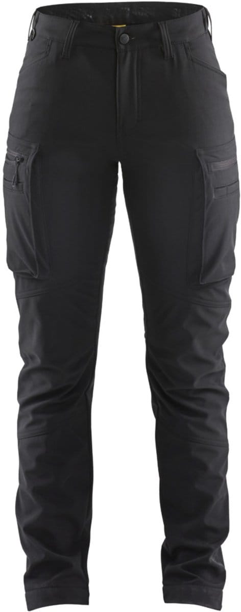 Blaklader 7177-2513 Dames softshell service winterwerkbroek - Zwart - C40