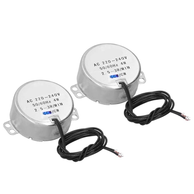 2 Stuks Synchrone Motor Micro Richting CW Besturing Machineonderdelen AC220?240V 4W 2.5?3RPM