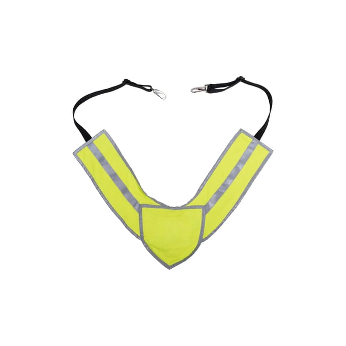 HKM HiViz borsttuig - fluorescerend - geel - one size