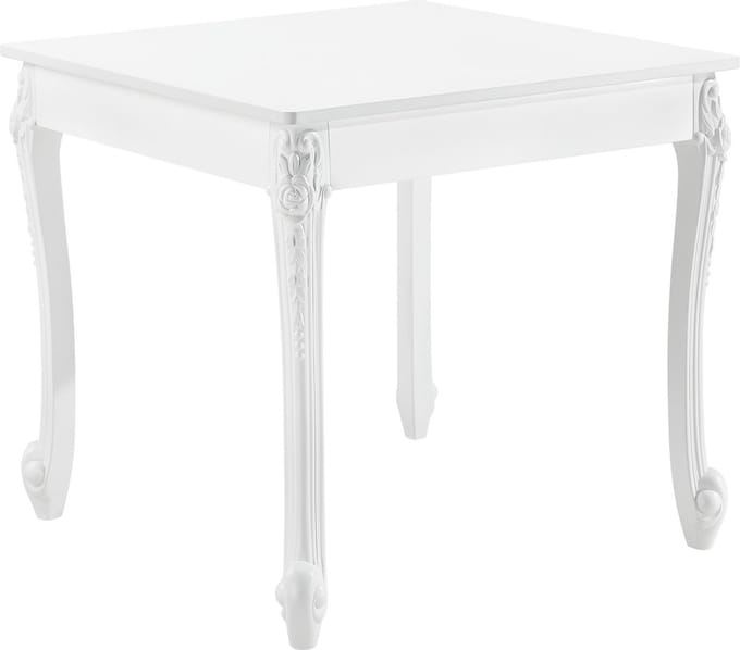Eettafel Lüneburg 80x80x76 cm landelijk vierkant MDF wit