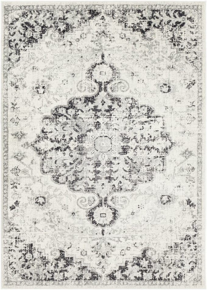 SURYA - LOU Vintage Oosters Zwart Tapijt