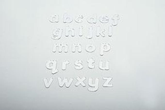 Tickit MIRROR LETTERS LOWER CASE