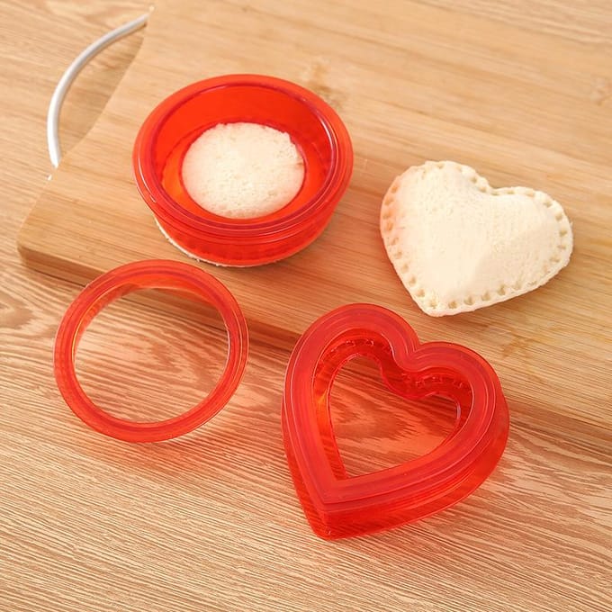 Coupe-Sandwich et scelleuse, machine à Sandwich à faire soi-même, idéale pour la boîte à déjeuner et la boîte à Bento, cercles de déjeuner pour enfants, Triangles carrés triangle