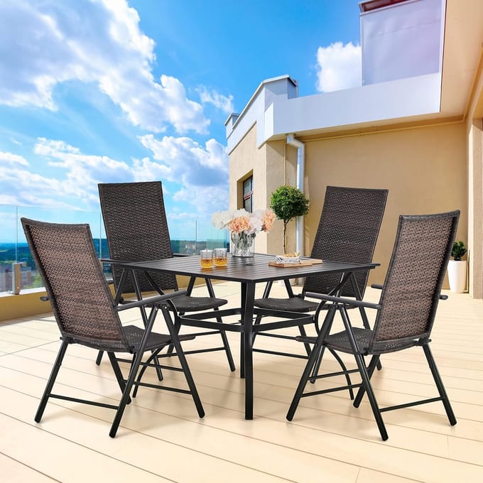 Luxe Poly Rattan Tuinset – Weerbestendig – 94 cm – Industrohome