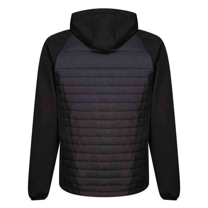 Regatta Heren Navigate Quilted Hybride Jas (Zwart/Klassiek Rood)