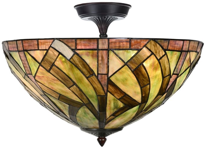 Tiffany Plafonnière Verlengd Willow - Art Deco Trade