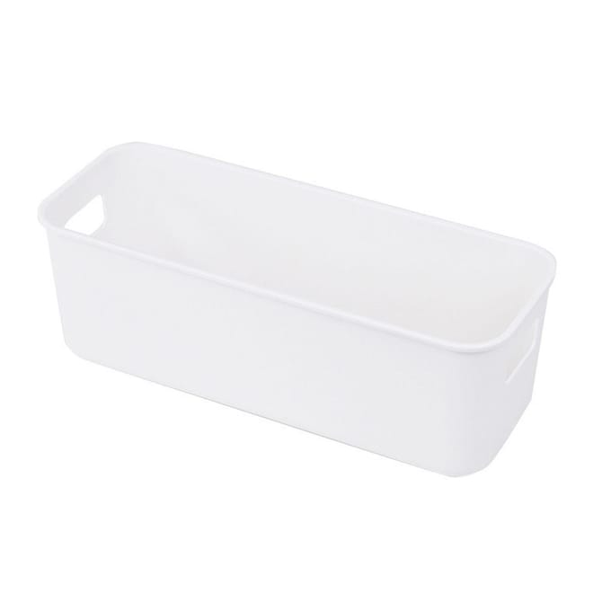 Telefoonhoesjes Doos Organizer Multifunctioneel Stijlvol Eenvoudig Ontwerp Grote Capaciteit Plastic Opbergmand white