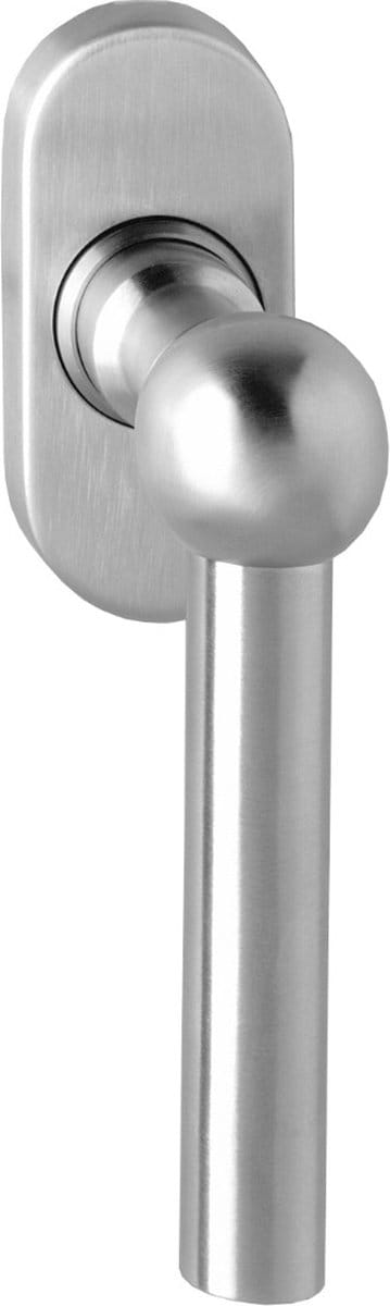Intersteel Raamkruk L-vorm rvs geborsteld