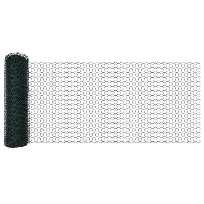 vidaXL - Hexagon - Hek - 0,4 - x - 10 - m - PVC - Groen