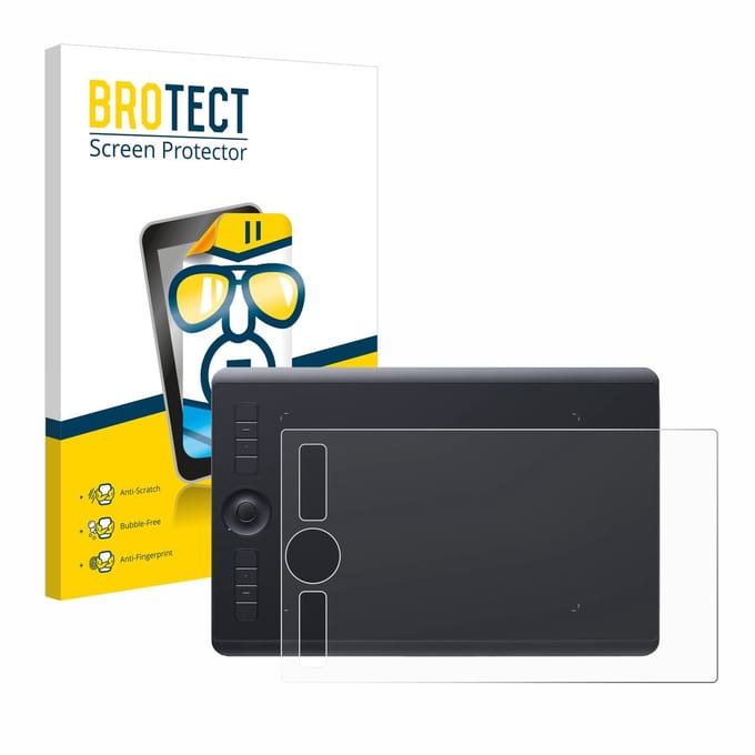 BROTECT - Screenprotector voor Wacom Intuos Pro M (2017) - Folie Beschermfolie transparant