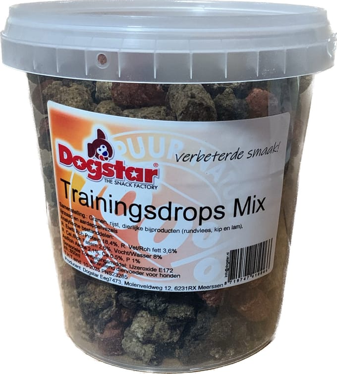 Dogstar Mixtrainers Hondenbeloningen - Lam, Kip, Pens - 850ml Snacks