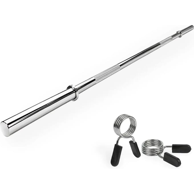 VirtuFit Halterstang - Barbell Stang - Veerclipsluiting - 170 cm - 30 mm