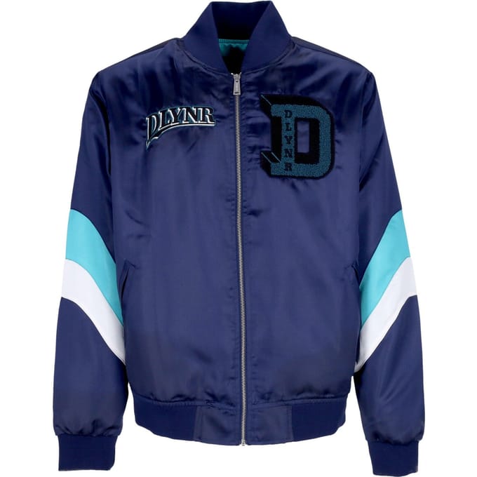 Billy Goat Satijnen Jas Heren Bomberjack Marineblauw