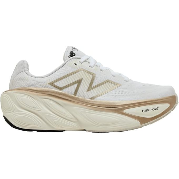 New Balance Fresh Foam X More v5 Blanc Sel Marin Or Métallique Clair (W 35 white
