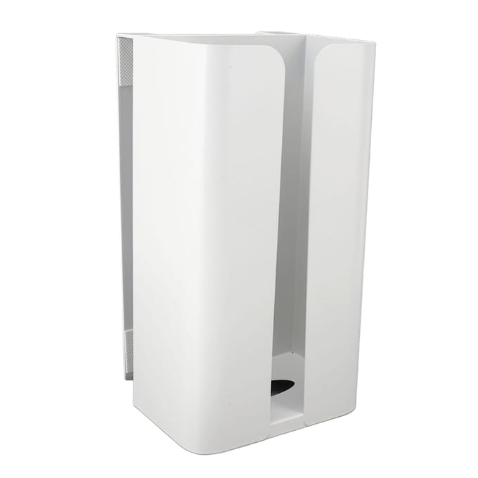 Wandgemonteerde Tissuebox Koolstofstaal Tissue Dispenser Eenvoudige Installatie Ruimtebesparend Toiletpapier wit