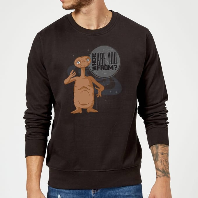 E.T. Where Are You From Trui - Zwart - M