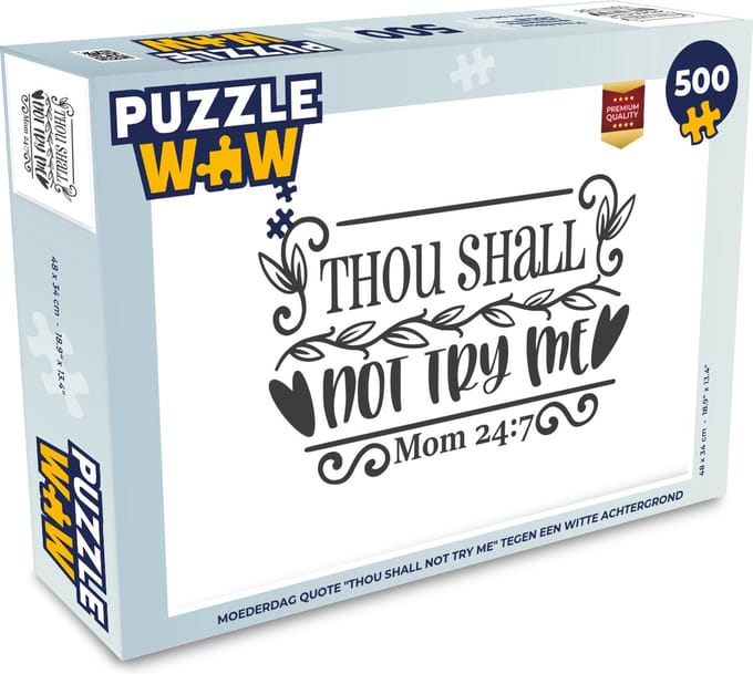 Puzzel Moederdag cadeautje - Wijsheden - Quotes - Legpuzzel - Puzzel 500 stukjes