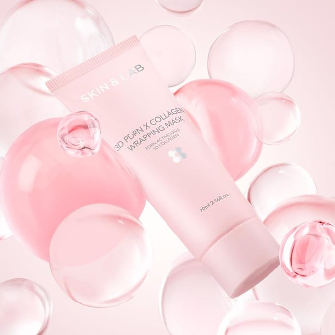 [SKIN&LAB] 3D PDRN X Collageen Wrapping Masker 70ml white