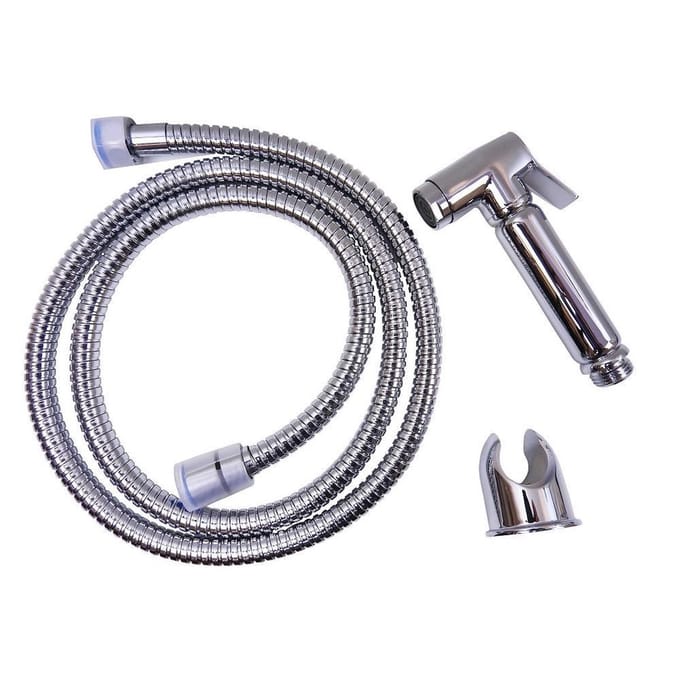 WillieJan Toiletdouche Set A2009 - Verchroomd Messing - Set; Bidet Sprayer, Slang en Ophangbeugeltje