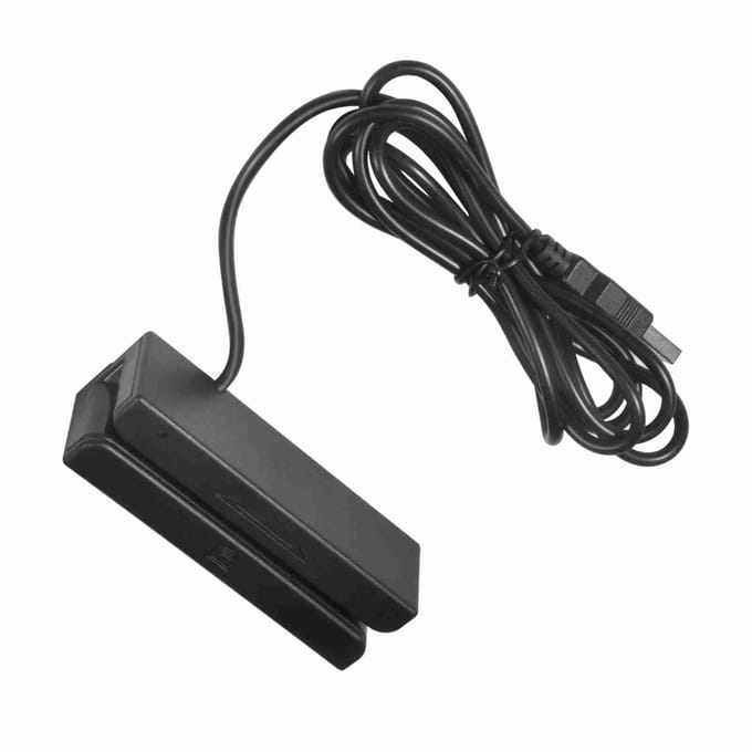 MSR580 USB magneetstripkaartlezer 3-tracks Mini Mag HiCo Swiper gray
