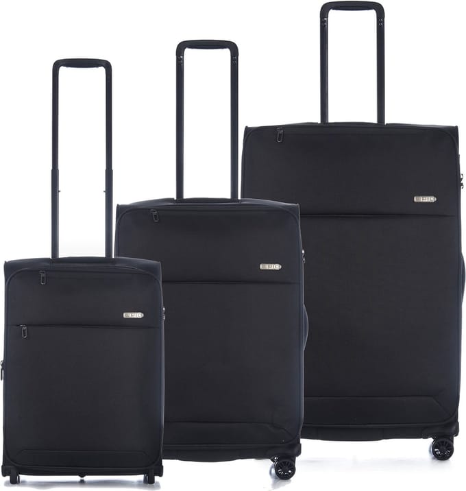 Epic Discovery 4 wielen Trolley 77 cm - Zachte bagage - TSA slot - black