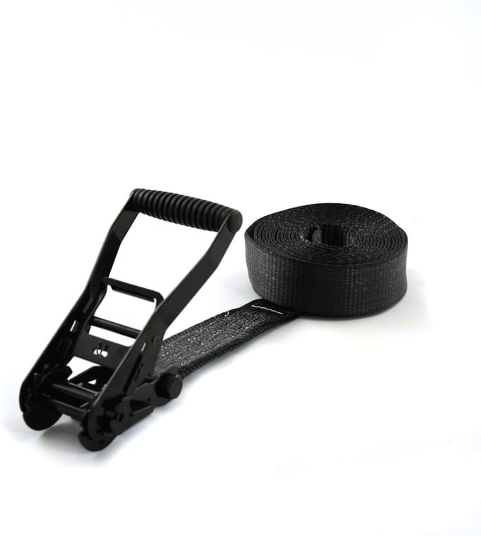 Heavy Duty Spanband (Sjorband) 5T – 8m x 50mm – Zwart