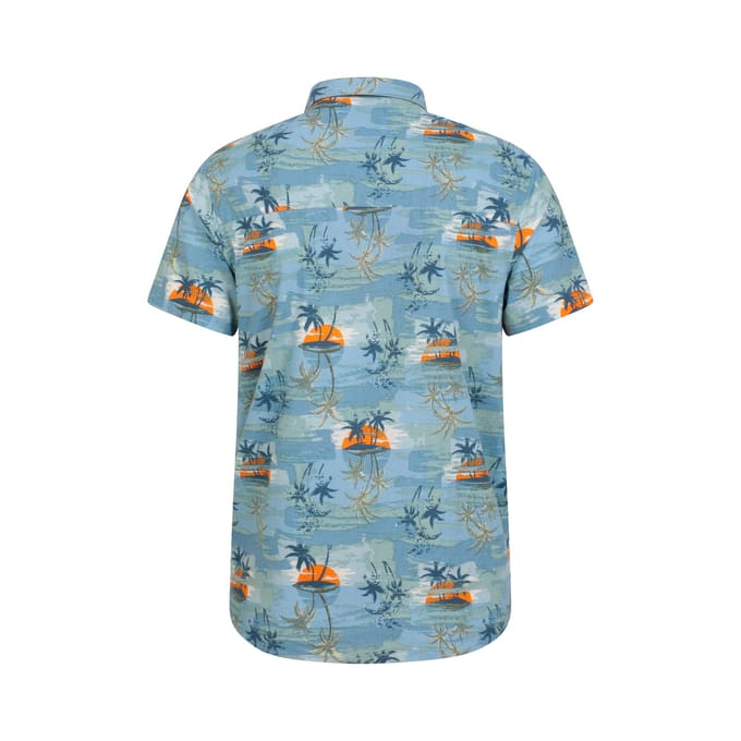 Mountain Warehouse Heren Tropisch Shirt (Helder Blauw)
