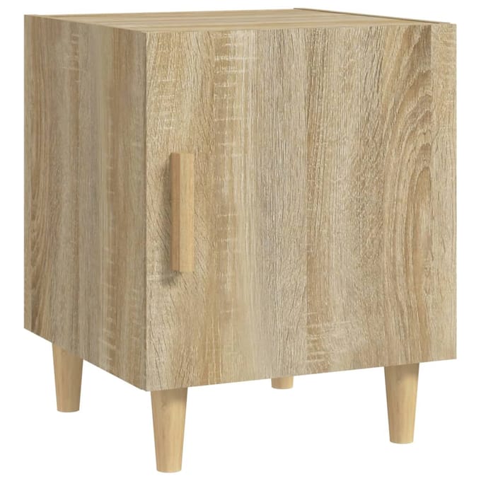 vidaXL - Nachtkastjes - 2 - st - bewerkt - hout - sonoma - eikenkleurig