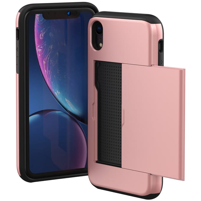 imoshion Hoesje met Pasjeshouder - Geschikt voor Apple iPhone XR - Rosé Goud
