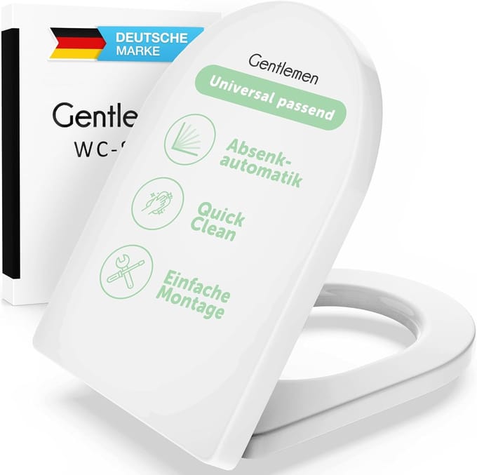 Premium D-vormige Softclose WC-bril met Antibacterieel Duroplast en QuickClean-Functie