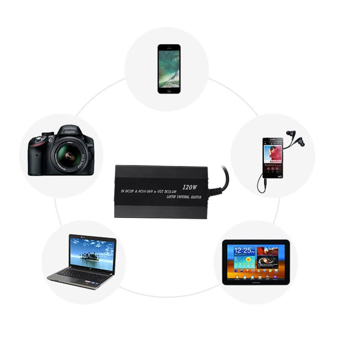 90W Universele Notebook Voedingsadapter voor Thuis- en Autogebruik met 34 DC-connectoren US PLUG