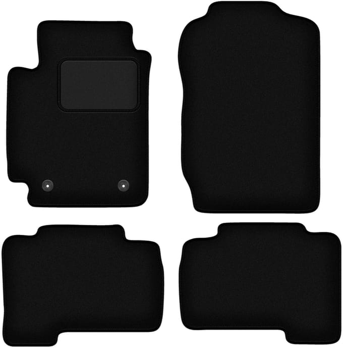 Zwarte veloursmatten voor: Suzuki Grand Vitara II 5-deurs (2005-2014)