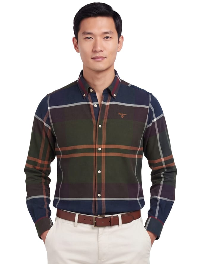 Barbour Iceloch Overhemd Ruit Multicolour - Maat M - Heren - Overhemden Casual