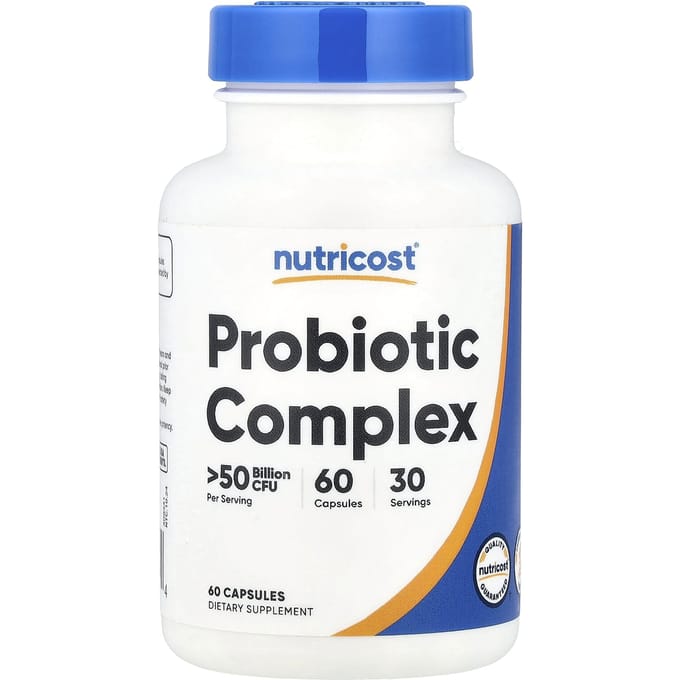 Nutricost, complexe probiotique, 50 milliards d'UFC, 60 gélules