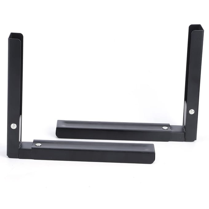Metalen telescopische en verstelbare houder voor magnetron aan de muur?Gemonteerde beugel accessoirekits black