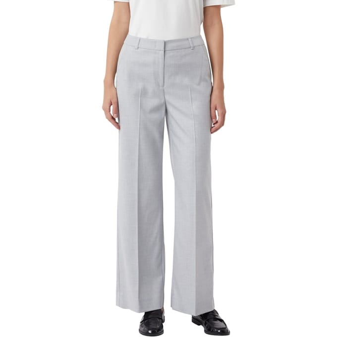 Comma  Pants Light Grey Maat: 46 | Pantalons Outlet | Dames | Grijs