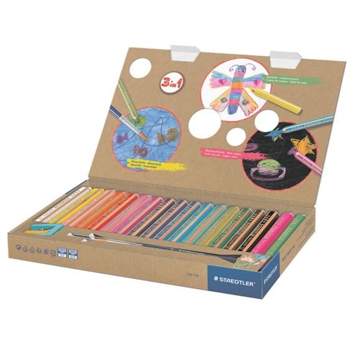 STAEDTLER Noris Junior -  3-in-1 kleurpotlood - set 18 st