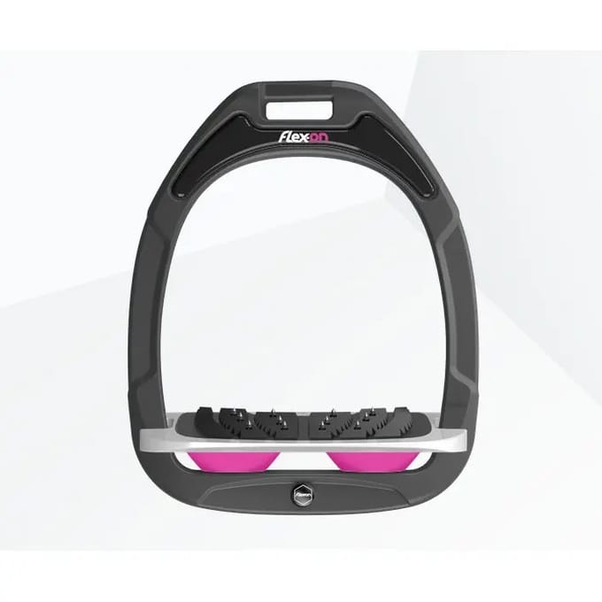 Ultra Grip Verstelbare Beugels Antraciet/Grijs/Roze Flex-On Green Composite