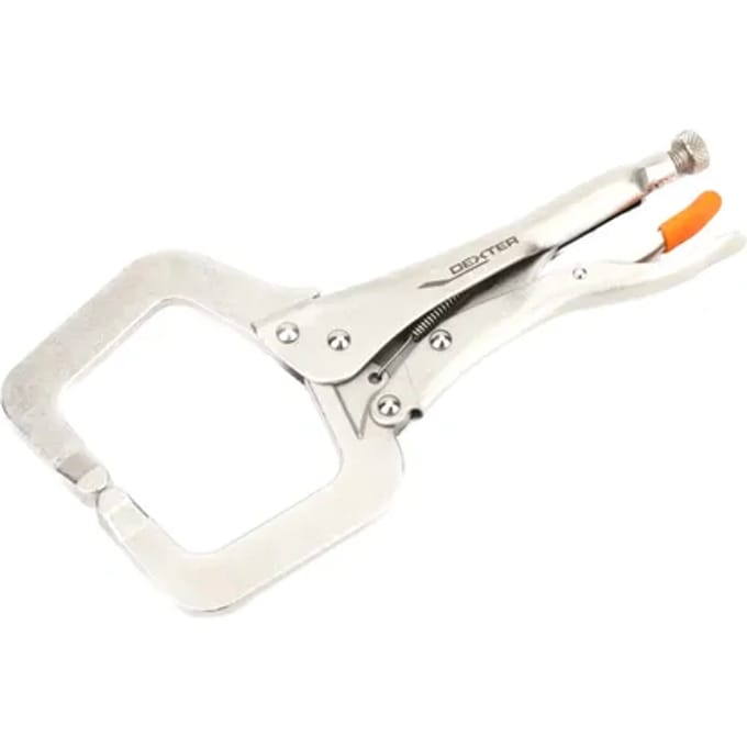 Merkloze C-klem 280 mm met vergrendeling voor laswerk