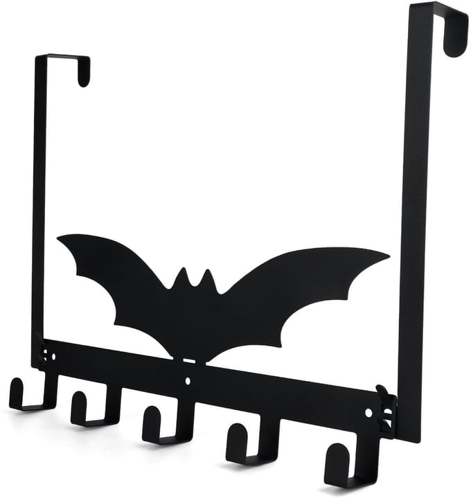 Dailygoody - Zwarte Gothic Vleermuis Deurhaken voor Handdoeken