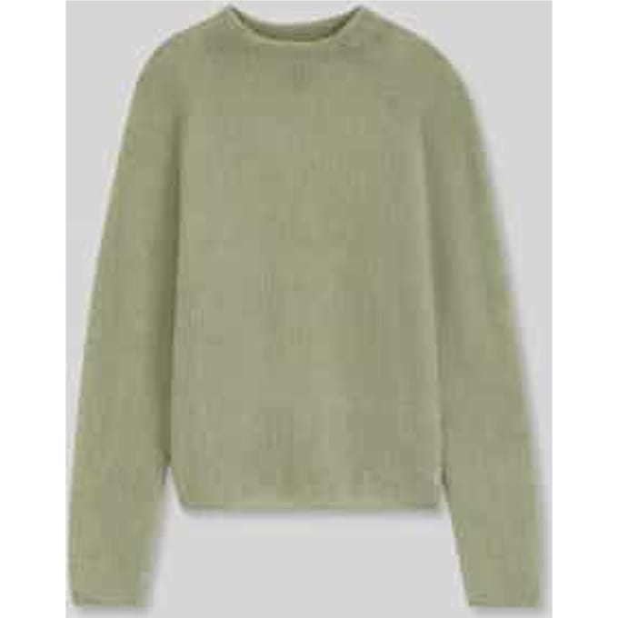 relaxed fit pullover van wolmix met opstaande kraag