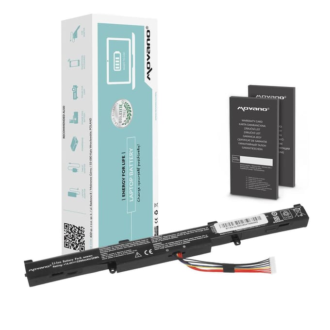 Movano - Batterij Asus ROG Strix GL553V - Li-Ion - Lange levensduur - Veiligheid
