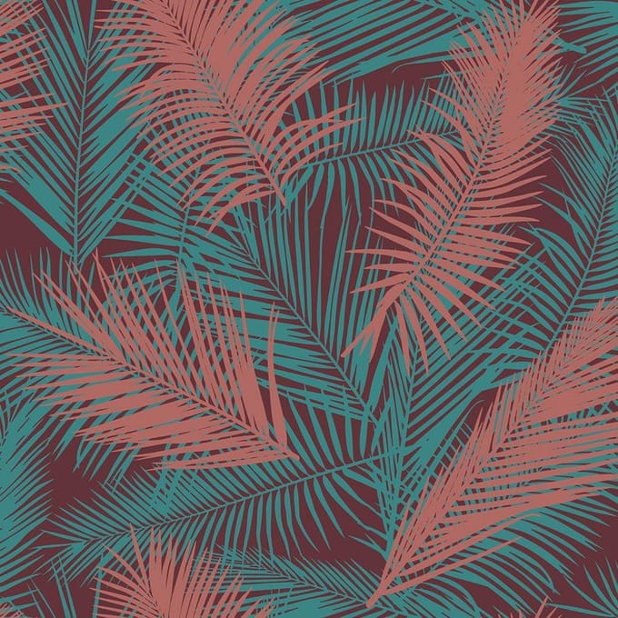 Eden palm bruin/metallic petrol - J98210