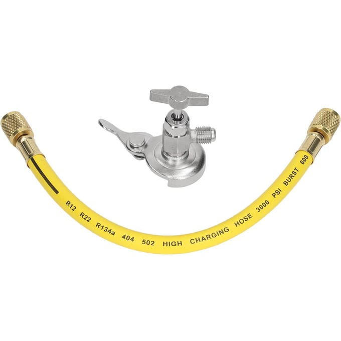 R134A Blikkraan Dispenseerventiel Flessenopener Universeel Koudemiddel Dispenseerventiel Gereedschap voor R12 R22 gray
