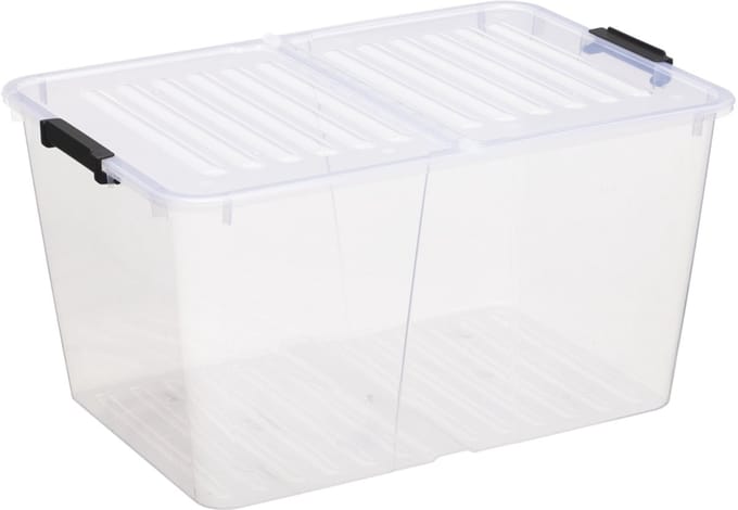 Plast Team - Opbergbox - Opberger - Home Box Flex, 50 liter - transparant