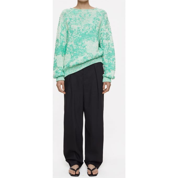 Closed Crew Neck Long Sleeve Knits Green Kick Taglia: L | Maglioni a maglia Outlet | Donna | Verde