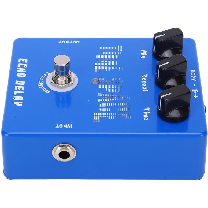 Effectpedaal Echo Delay Gitaar Effector Muziekinstrument Accessoires DC 9V 30mA blue