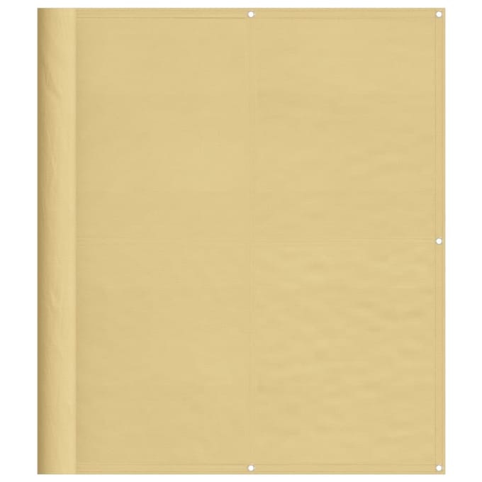 vidaXL - Balkonscherm - 120x600 - cm - 100% - oxford - polyester - zandkleurig