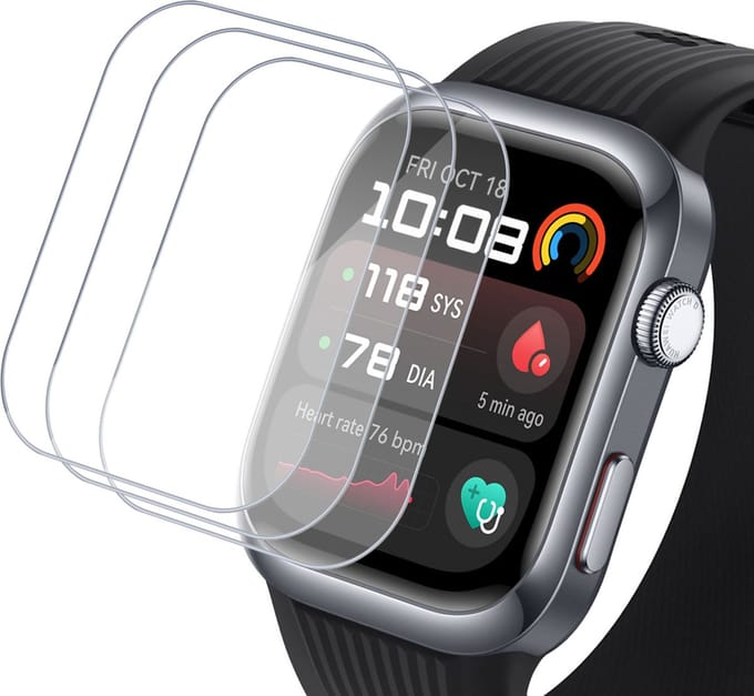 3x Folie Screenprotector Geschikt voor Huawei Watch D2 - Screenprotector - Beschermglas Folie